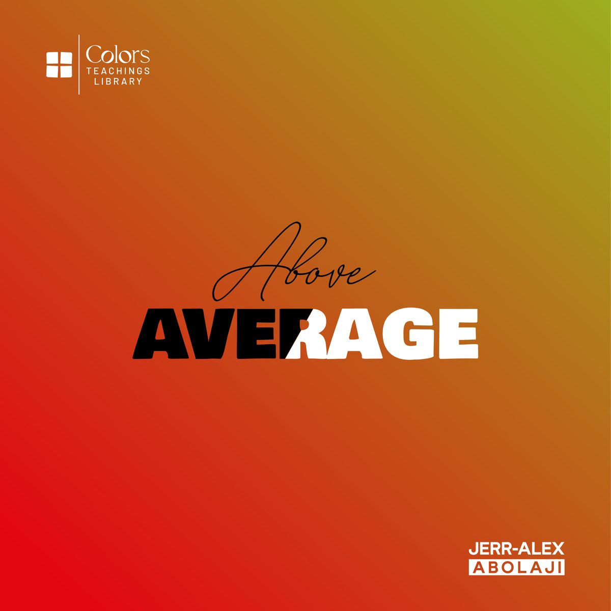 Cover of the teaching Above Average