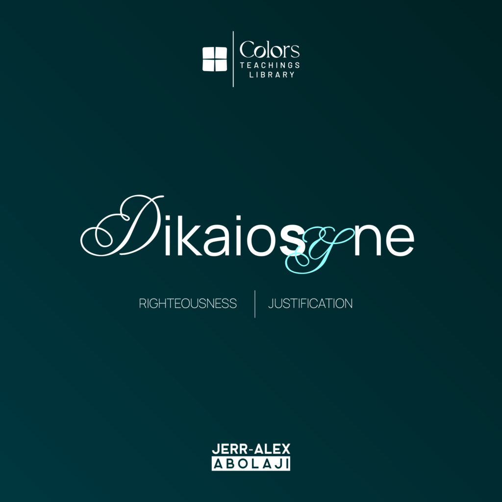 Cover of the teaching Dikaiosynē