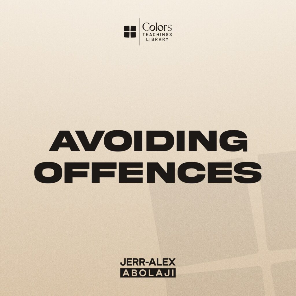 Cover of the teaching Avoiding Offences