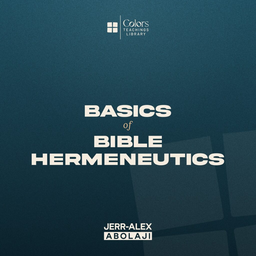 Cover of the teaching Basics of Bible Hermeneutics