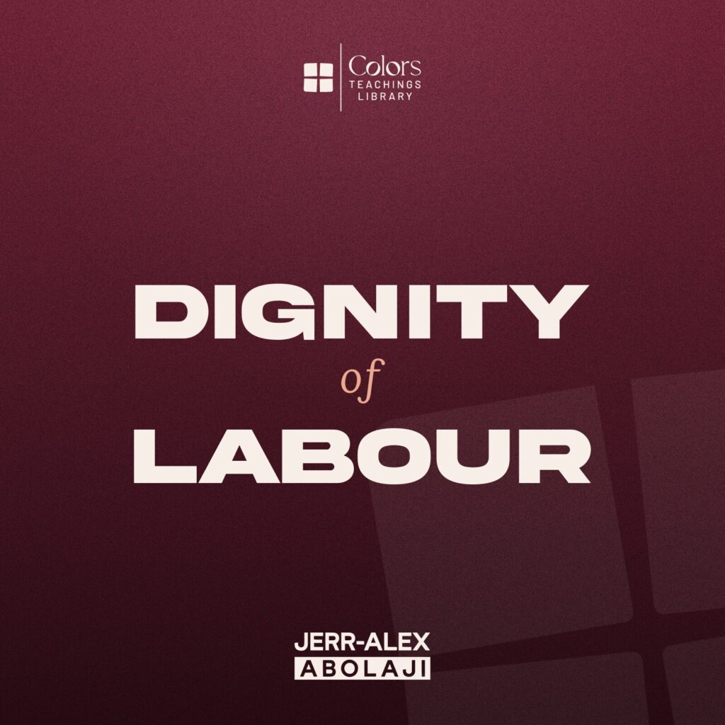 Cover of the teaching Dignity of Labour