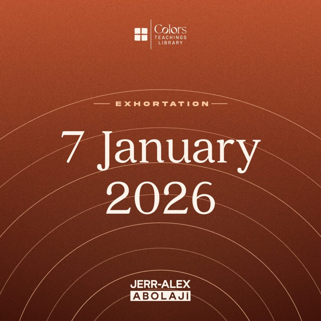 Cover of the teaching 7 January 2026