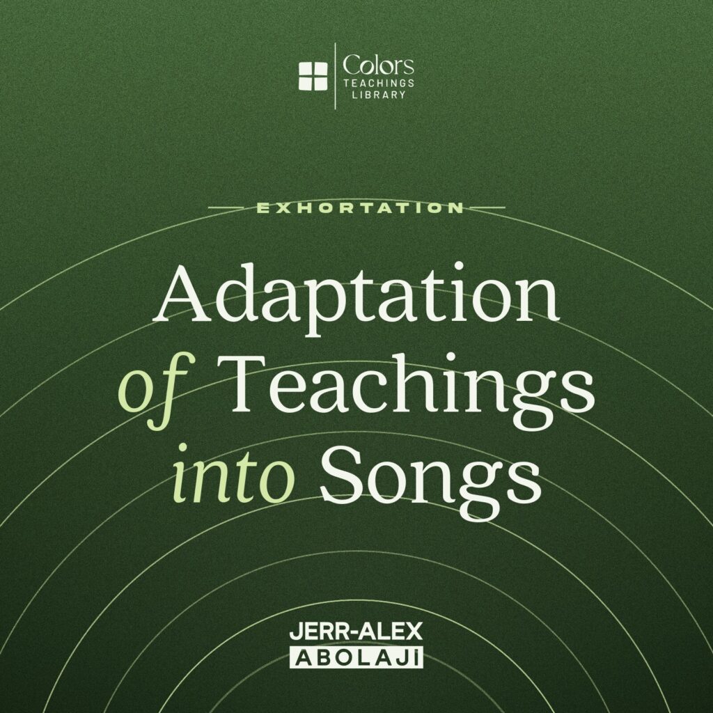 Cover of the teaching Adaptation of Teachings into Songs