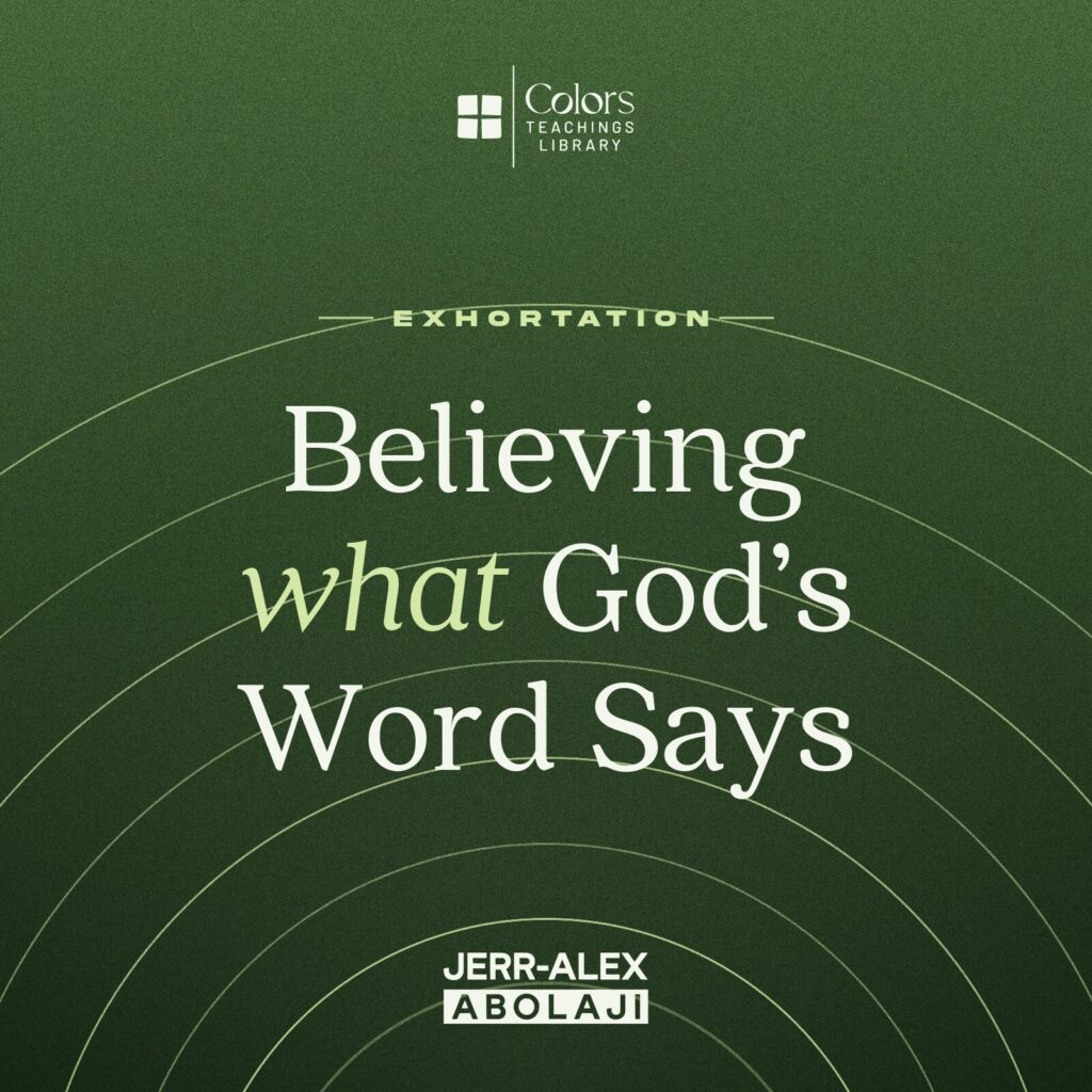 Cover of the teaching Believing What God’s Word Says