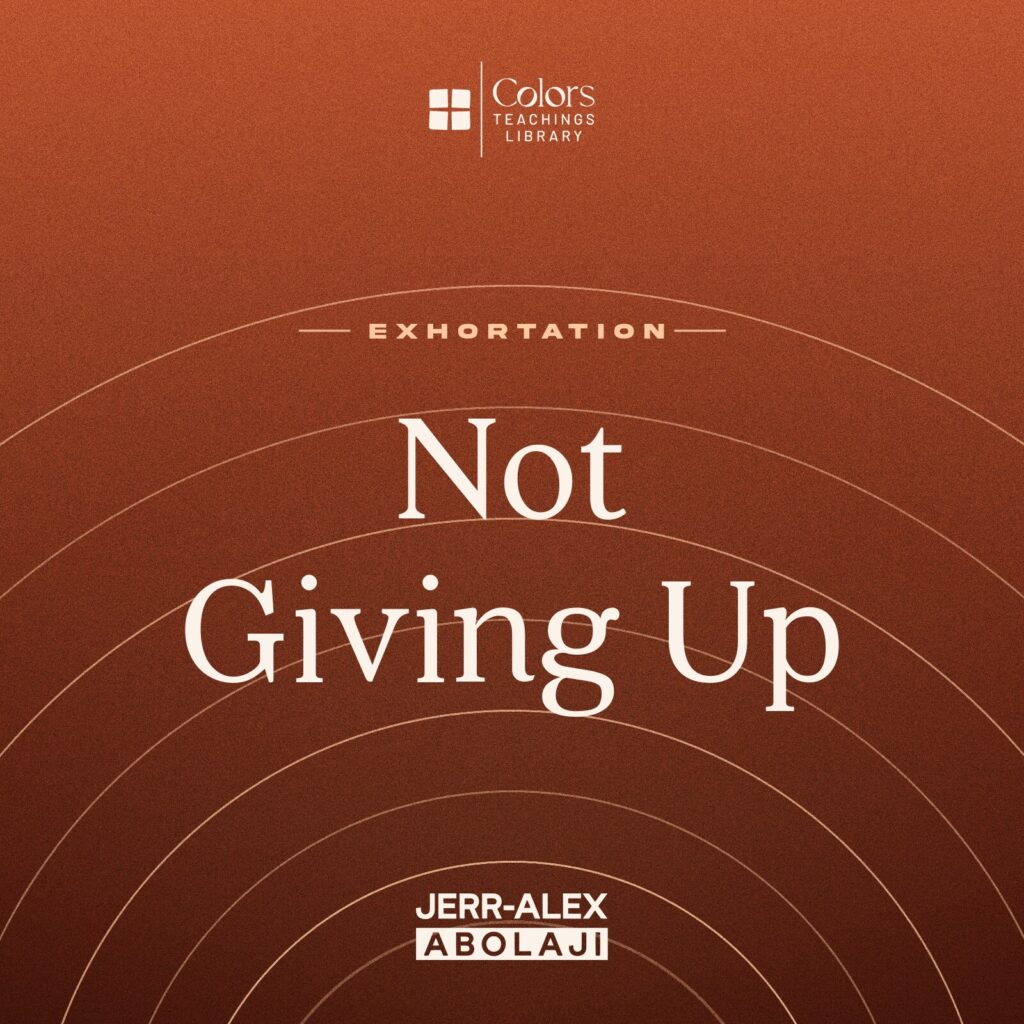 Cover of the teaching Not Giving Up