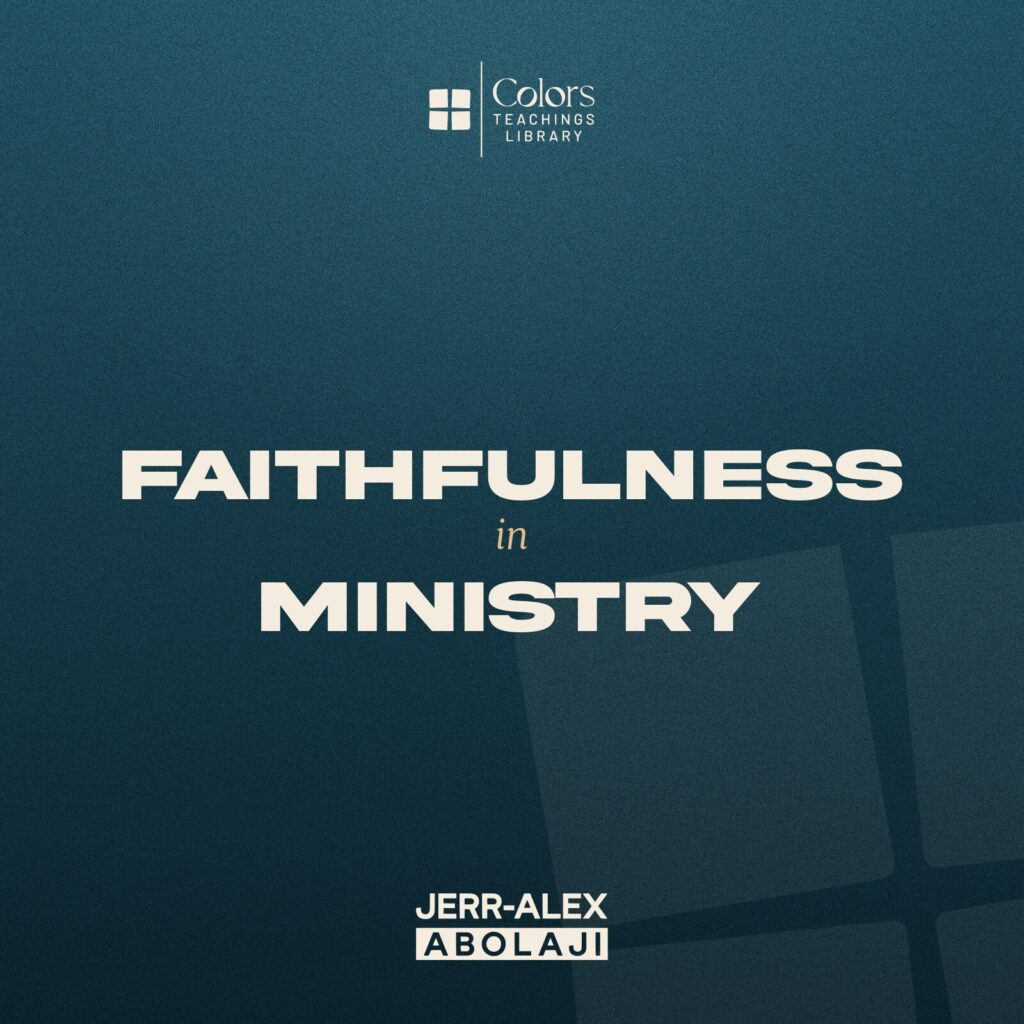 Cover of the teaching Faithfulness in Ministry