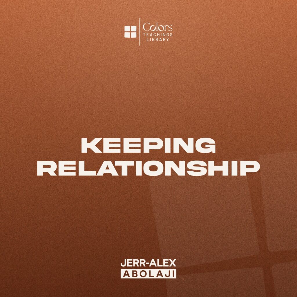 Cover of the teaching Keeping Relationship