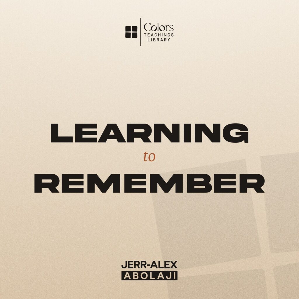 Cover of the teaching Learning to Remember