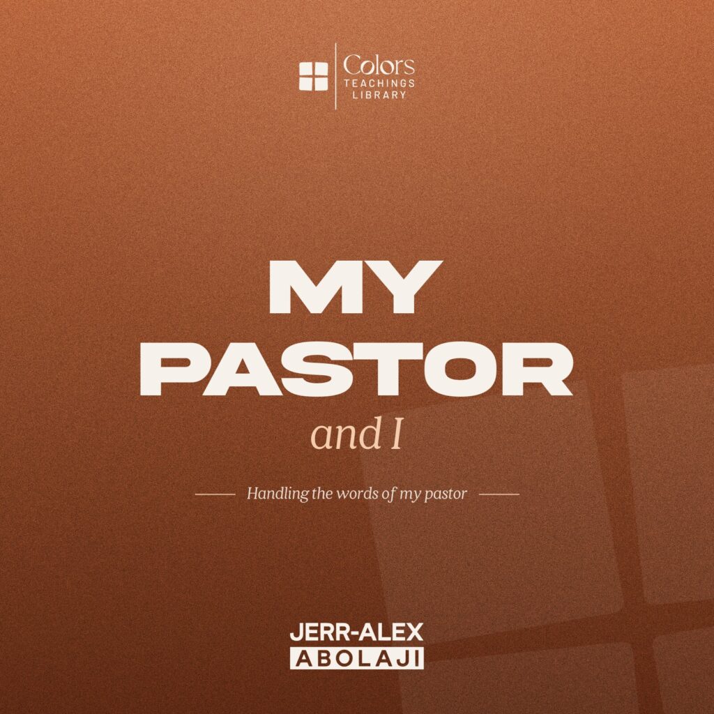Cover of the teaching My Pastor and I