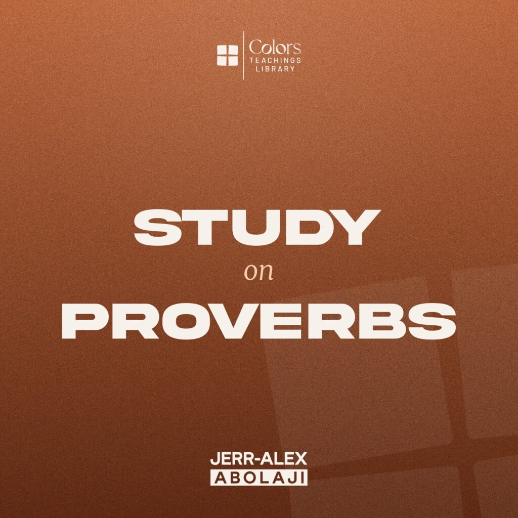 Cover of the teaching Study on Proverbs