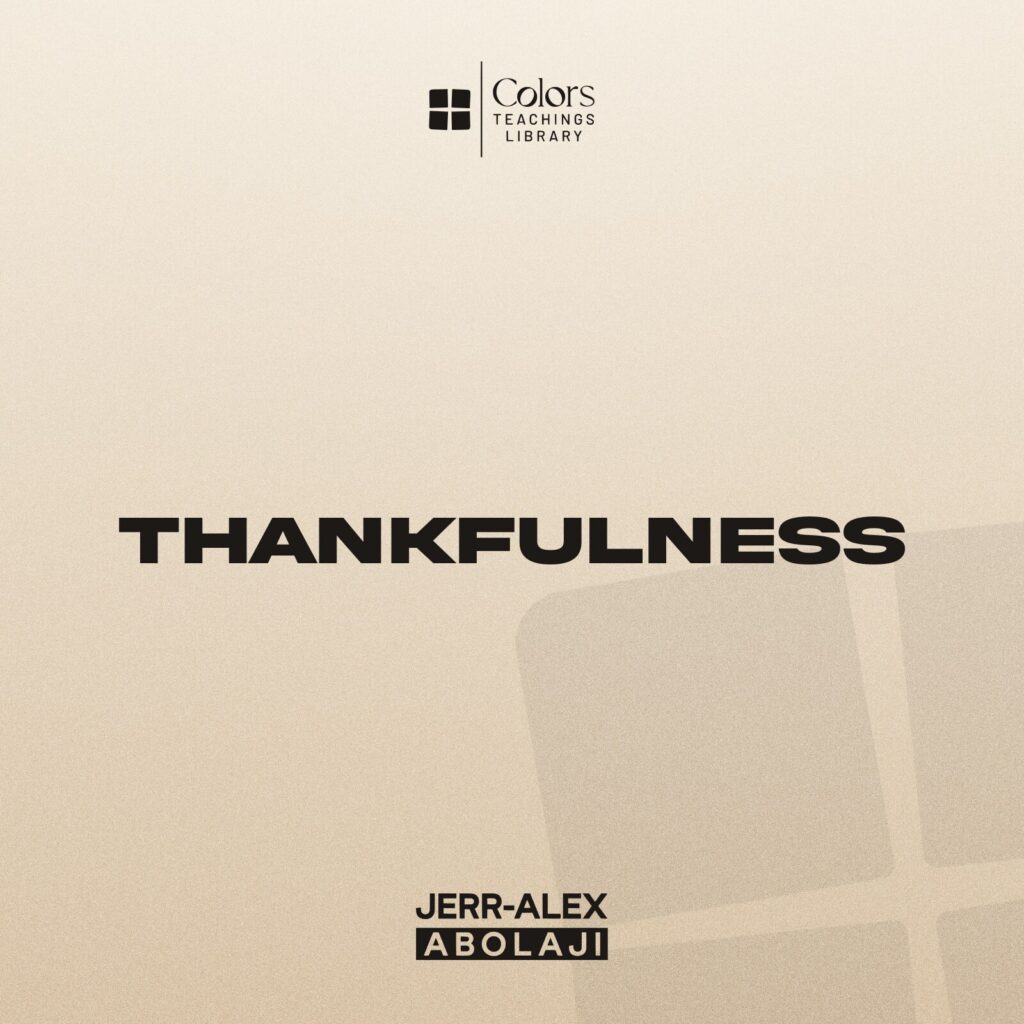 Cover of the teaching Thankfulness