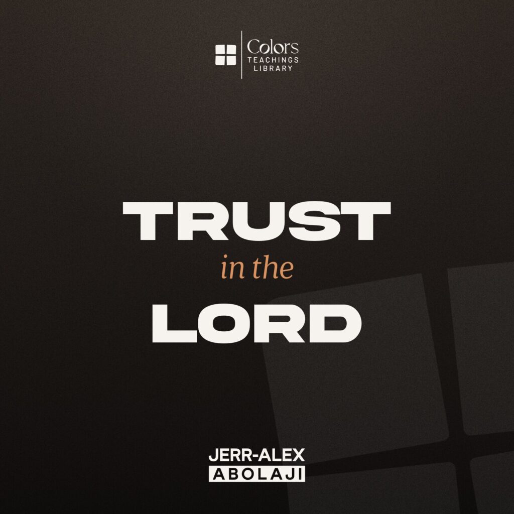 Cover of the teaching Trust in the Lord