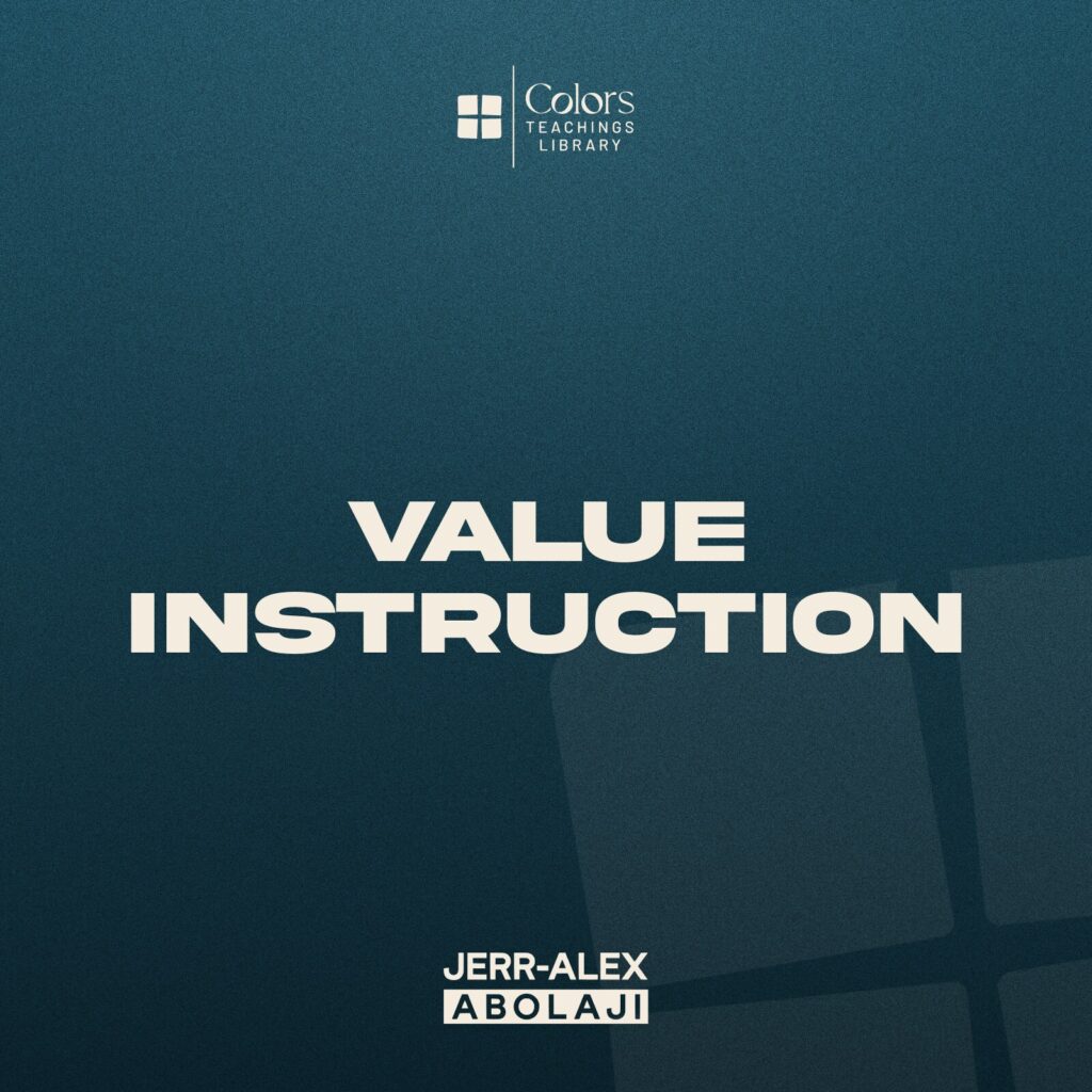 Cover of the teaching Value Instruction