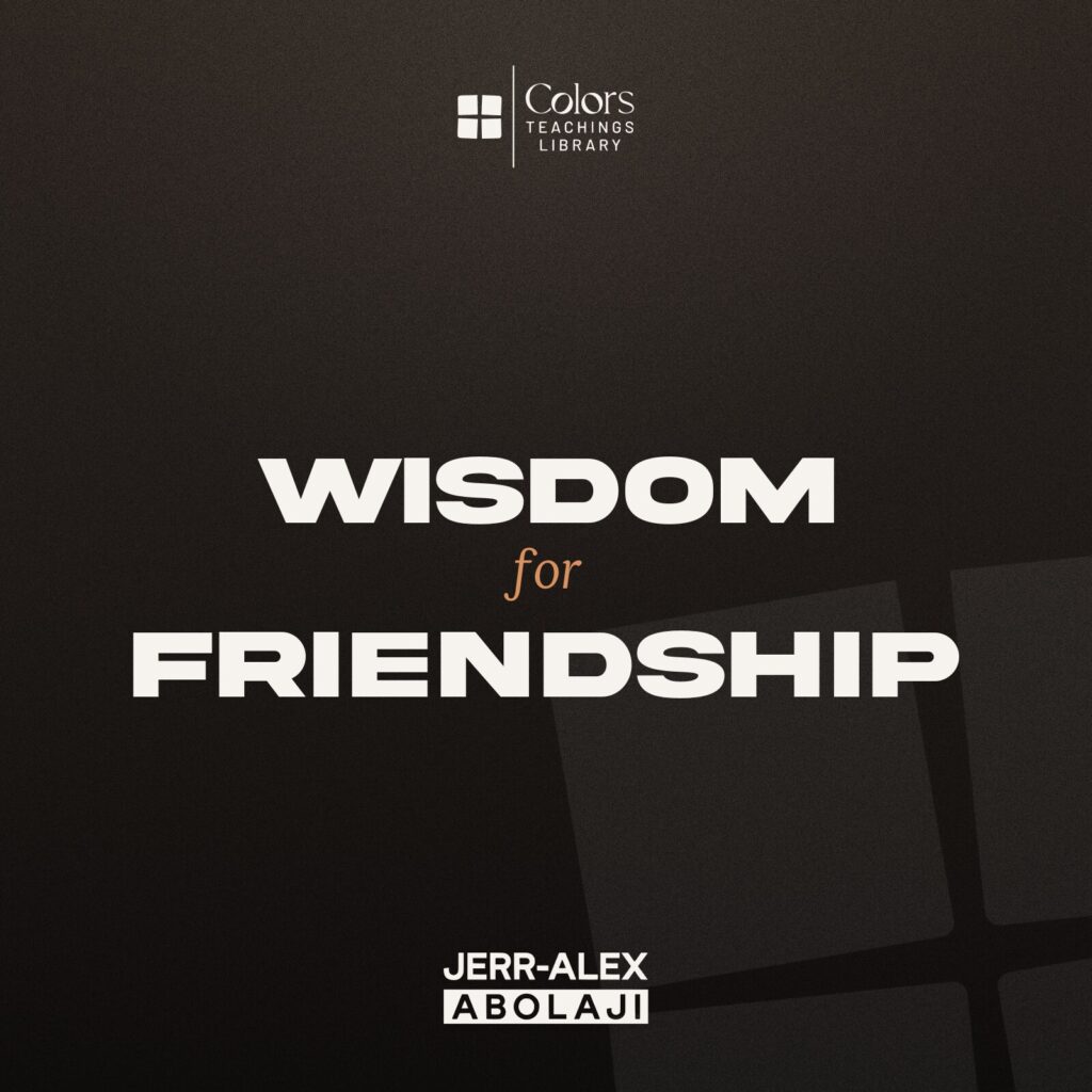 Cover of the teaching Wisdom for Friendship